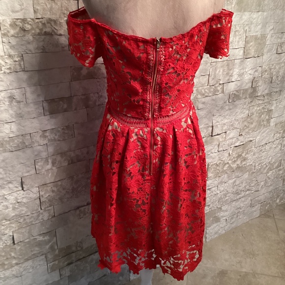 Francesca’s Beverly Off The Shoulder Lace Dress (NWT) - Picture 8 of 14